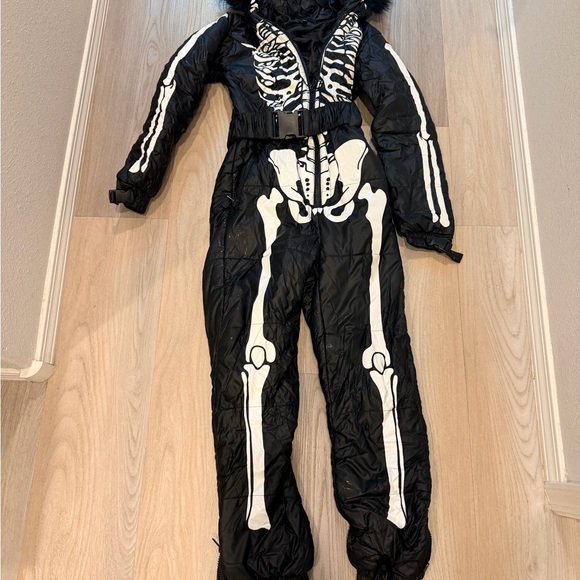 Dolls Kill Jackets & Blazers - Dolls Kill Black and White Skeleton Jumpsuit